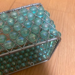 ボックス用ティッシュケース　ビーズ仕様の画像