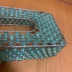 ボックス用ティッシュケース　ビーズ仕様の画像