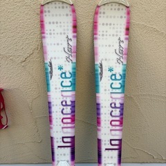 小学生スキー、ブーツ、ポール、ブーツリュックセットの画像