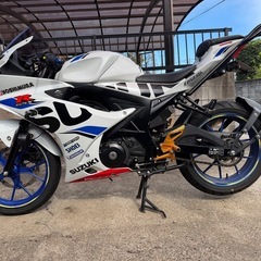 GSX-R125 カスタム多数 ABS ホワイト 自賠責令和12年7月まで 埼玉の画像
