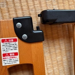 ベビーゲート 突っ張り式 ライトブラウン 木製　拡張フレーム付きの画像