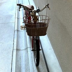 子ども自転車　18インチ　ブリヂストン　ハッチ　赤　の画像