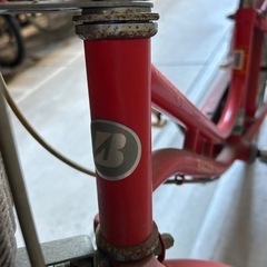 子ども自転車　18インチ　ブリヂストン　ハッチ　赤　の画像