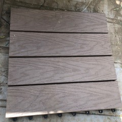 非対面限定　ベランダ用 屋外ジョイントタイル(人工ウッドタイプ)の画像