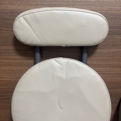 ニトリ　折りたたみテーブル・チェア2脚の画像