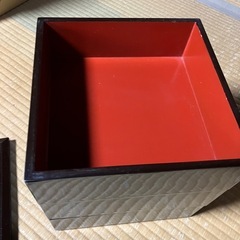 本漆塗り　三段重の画像