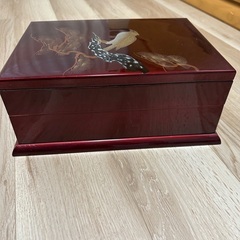 会津漆器　小物入れの画像