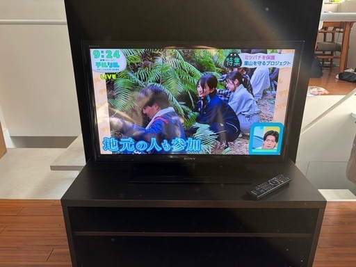 【5,000円】SONY 32型 KDL-32EX550 ＋ テレビ台セット／動作品（亀戸水神駅徒歩1分・引き取り限定）