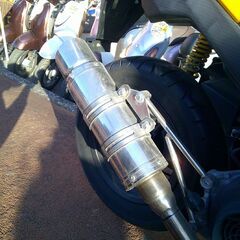 NO.5580　ズーマーＸ（ＺＯＯＭＥＲーＸ）　水冷４サイクルエンジン　カスタムマフラー　タンデムバー　イエロー　☆彡の画像