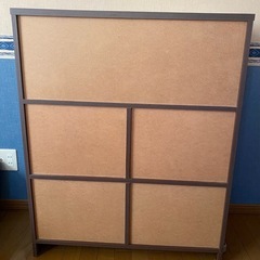 天然木フリーキャビネット4枚扉の画像