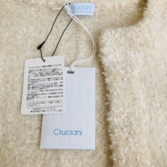 新品　ストラスブルゴ　クルチアーニ　カーディガン　ポケット　ファー　ピンク　38の画像