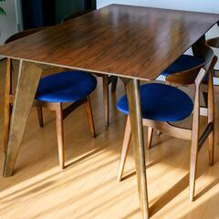 【美品】NOCE ダイニングテーブル＋チェア4脚セット（元値 約16万円相当）の画像