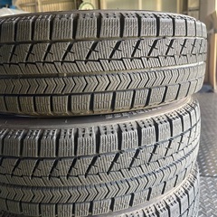 スタッドレスアルミホイール付き　155/65R14 引取りのみの画像