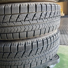 スタッドレスアルミホイール付き　155/65R14 引取りのみの画像