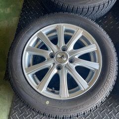 スタッドレスアルミホイール付き　155/65R14 引取りのみの画像