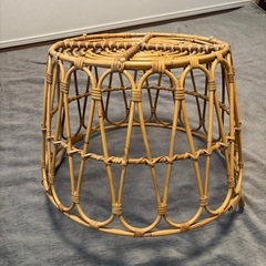 籐のカゴ　収納　　の画像