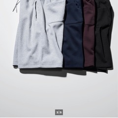 ユニクロC  スウェットワイドショーツの画像