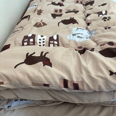 【決定しました】掛けふとん　猫柄の画像