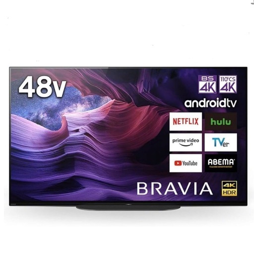 【超美品‼️】定価25万♪ ソニー 2021年製 48V型4K有機ELテレビ ブラビア Android TV 外付けHDD対応 Netflix･youtube他内蔵♪