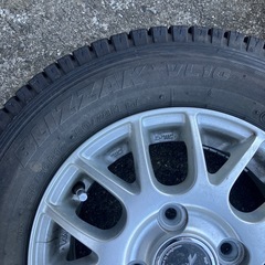 軽トラ、軽バン用　スタッドレスタイヤホイール付きの画像
