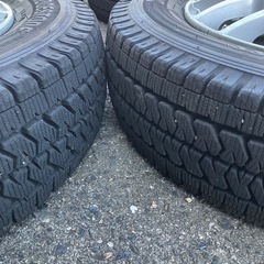 軽トラ、軽バン用　スタッドレスタイヤホイール付きの画像