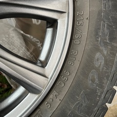 215/60 R16 アルミホイール4本、スタッドレスタイヤつき（中古）の画像