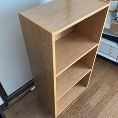 ３段　カラーボックス　ライトブラウンの画像