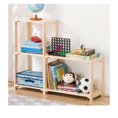 ニトリ　パインラック 木の棚 1段　高さ調整可 の画像