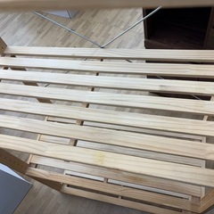 【ドリーム川西店限定】☆ジモティー見たよ割引☆ 4段木製シェルフ クリーニング済み 【2125560000036944 】の画像