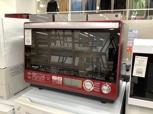 【トレファク　ラパーク岸和田店】SHARP オーブンレンジ　2017年製　1000W 庫内フラット
