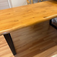 sotao一枚板風オーク材突板ダイニングテーブルの画像