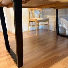 sotao一枚板風オーク材突板ダイニングテーブルの画像