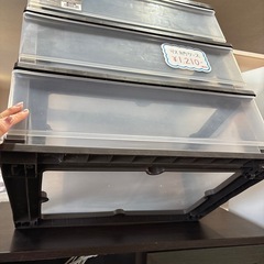 チェスト3段‼️ブラウン🤎キャスター付き🛞1個無し収納家具収納ケースプラケースの画像