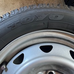 軽四用　スタッドレスタイヤホイール付きの画像