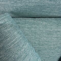 【美品】 2人掛けファブリックソファ クッション4個付 ターコイズ系の画像