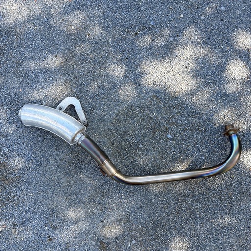【取引中】ヨシムラてまげ手曲げチタンマフラー　モンキー50