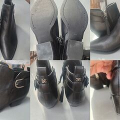 【新品】本革ブーツ 23.5センチの画像