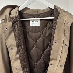 アッパーハイツ upperhights コート ライナー付き　3way ARMYの画像