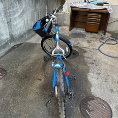 あさひ 自転車 青 ブルー 引取り　配達無料　値段相談okの画像