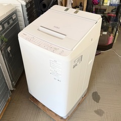 【超美品‼️】日立 2023年製 10.0kg全自動洗濯機 ビートウォッシュ 洗剤･柔軟剤自動投入 自動おそうじ機能 高級ガラストップ ホワイトラベンダー♪の画像