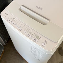 【超美品‼️】日立 2023年製 10.0kg全自動洗濯機 ビートウォッシュ 洗剤･柔軟剤自動投入 自動おそうじ機能 高級ガラストップ ホワイトラベンダー♪の画像