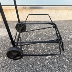 折りたたみキャリーカート ブラックの画像