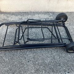 折りたたみキャリーカート ブラックの画像