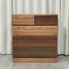 KK-13【新入荷　リサイクル品】4段チェスト　ブラウン系の画像