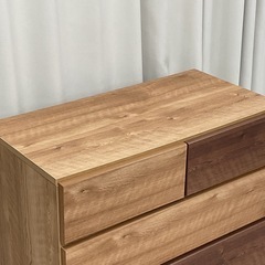 KK-13【新入荷　リサイクル品】4段チェスト　ブラウン系の画像