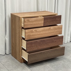 KK-13【新入荷　リサイクル品】4段チェスト　ブラウン系の画像