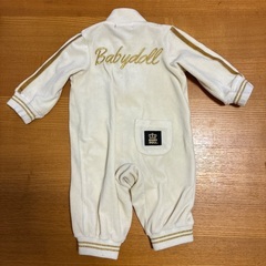 BABYDOLL ロンパース 70 アイボリー 王冠刺繍の画像
