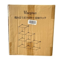 Vacplus 組み立て式ワイヤー収納ラック 6ボックスの画像