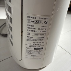 SHARP 空気清浄機 FU-F28の画像
