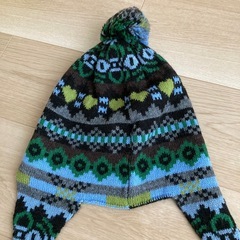 新品　マックスマーラ　ウィークエンド　ニット帽　帽子　ニット　ハート　グリーンの画像